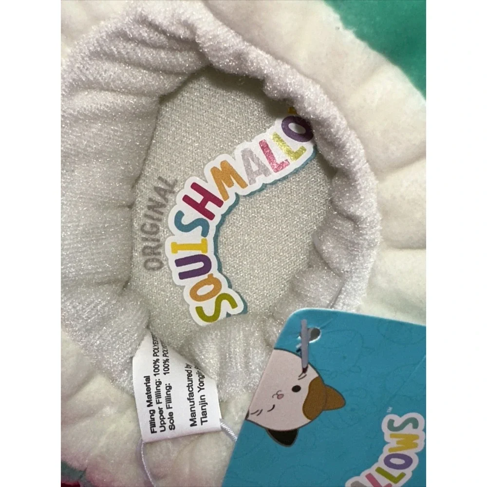 NWT Squishmallow Size 11/12 Green‎ Blue Koala Kids Slippers Fun Plush Kevin A16